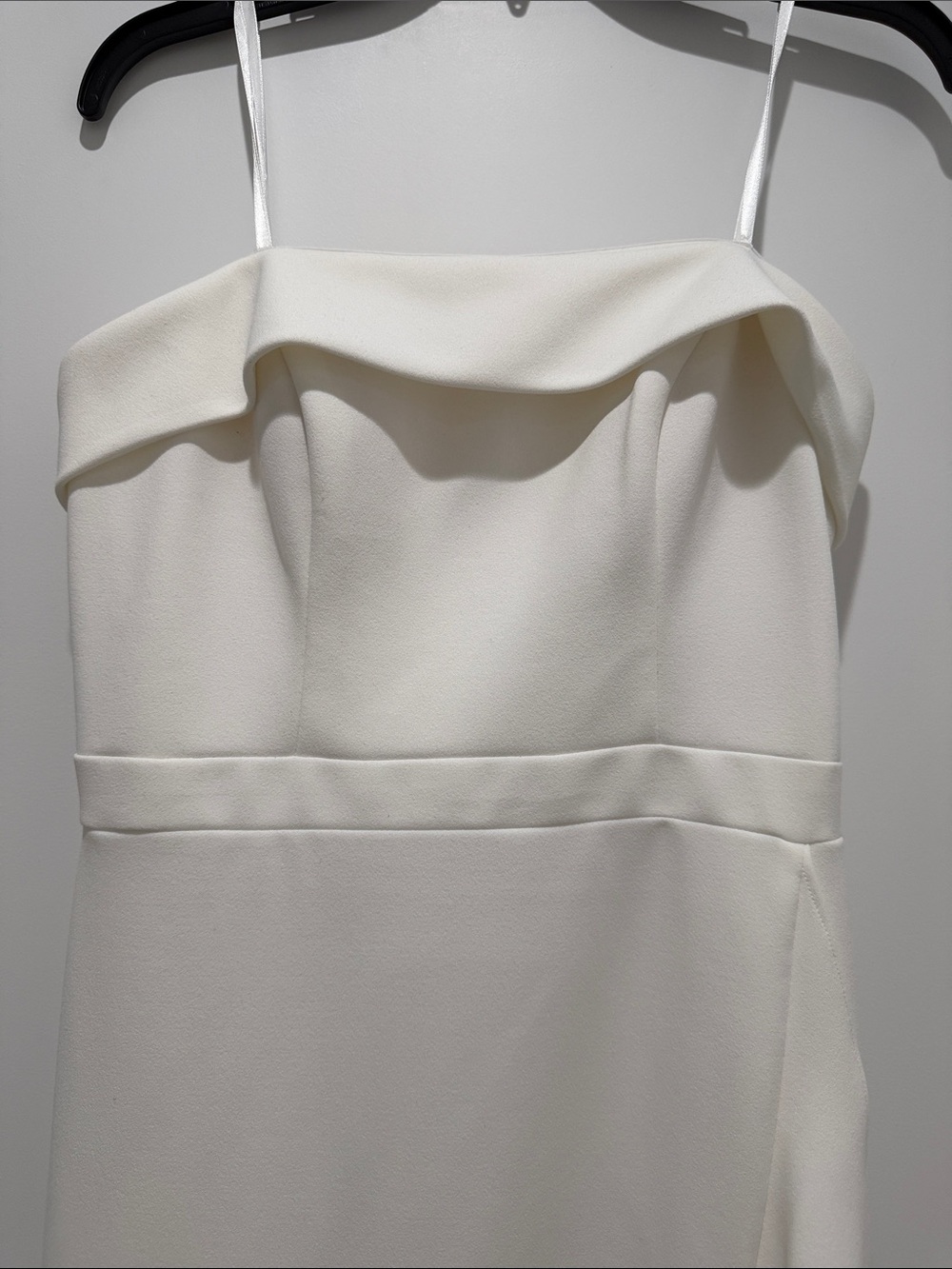 Ivory Ruffle Strapless High-Low Dress - Picture 3 of 7